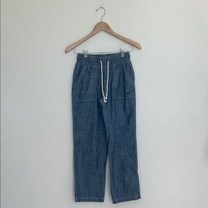 The Black Dog Chambray Drawstring Pants Size XS